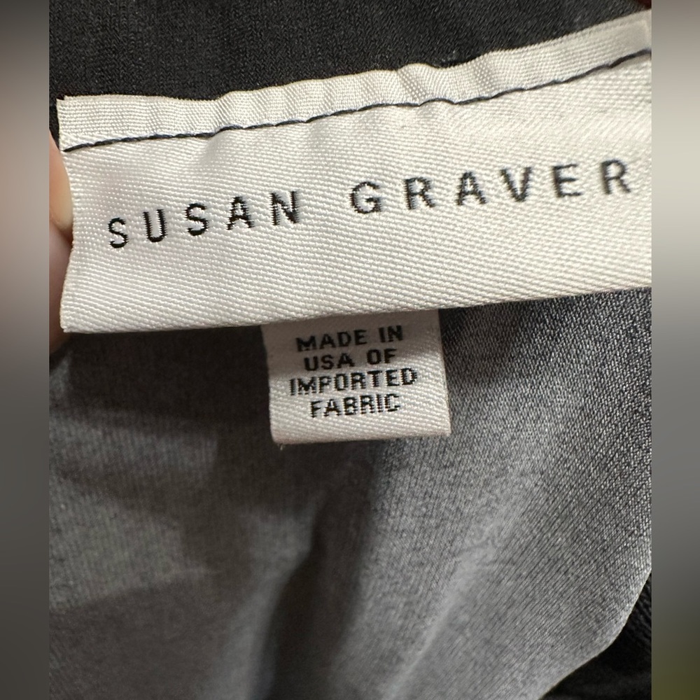 Susan Graver Womens Black Floral Maxi Skirt - Picture 5 of 8